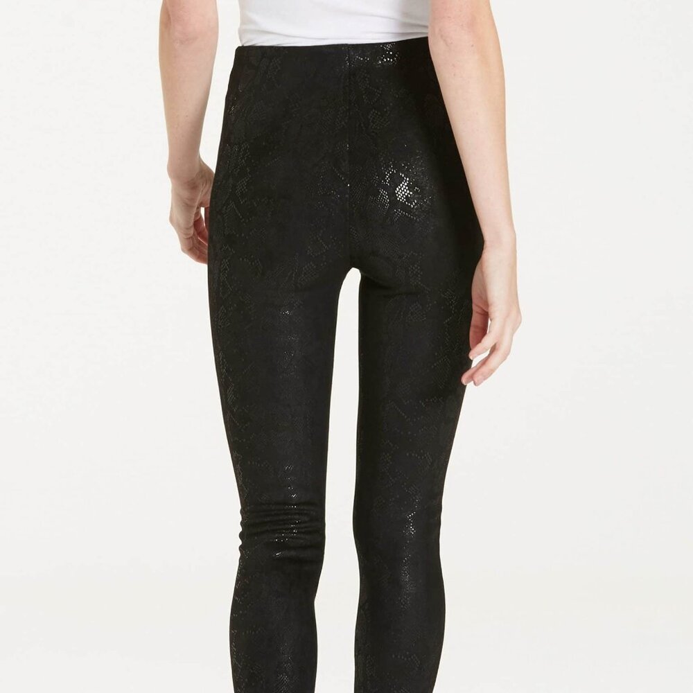 NWT - Dear John Nina Super High Rise Legging Pants in Black Snakeskin - Picture 3 of 6